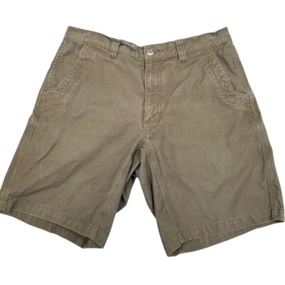 Mountain Khakis Womens Cotton Shorts‎ 10 35x10 Khaki Relaxed Fit Casual Gorpcore - Picture 1 of 8